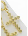 SET DE COLLAR, DIJE EN RODIO CON MICROCIRCIONES 