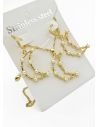 SET DE COLLAR, ARETES, DIJE EN RODIO CON MICROCIRCIONES 