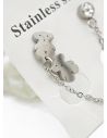 ARETES MEDIANOS CON EARCUFF EN ACERO INOXIDABLE 316L