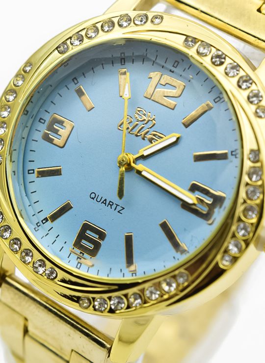RELOJ CALIDAD AA SKBLUE  PULSO METALICO/ NO SUMERGIBLE