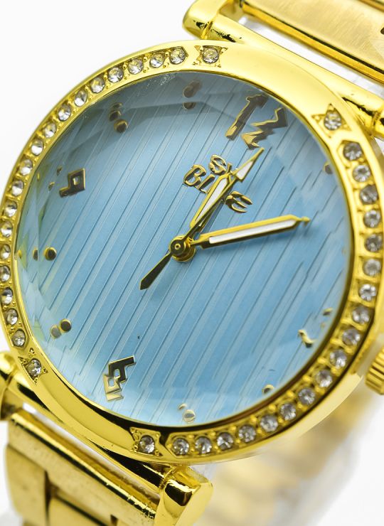 RELOJ CALIDAD AA SKBLUE  PULSO METALICO/ NO SUMERGIBLE
