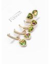 SET DE ARETES X 3 PARES SECUENCIA XUPING/ RODIO CALIDAD AAA 