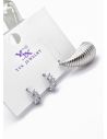 SET DE ARETES 1 PAR Y SOLITARIO TENDENCIA XUPING/ RODIO