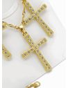 SET DE COLLAR, ARETES Y DIJE EN RODIO CON MICROCIRCIONES