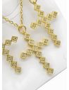 SET DE COLLAR, ARETES Y DIJE EN RODIO CON MICROCIRCIONES