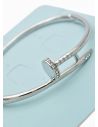 PULSERA TIPO BRAZALETE EN RODIO MICROCIRCONES