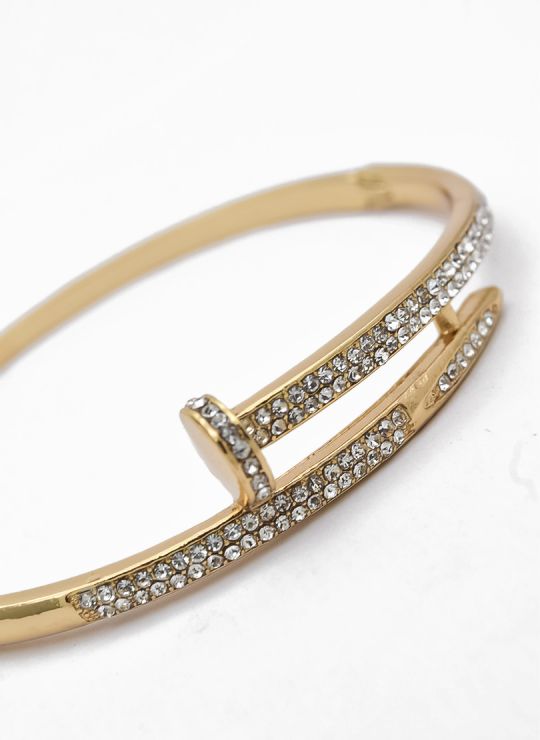 PULSERA TIPO BRAZALETE EN RODIO MICROCIRCONES