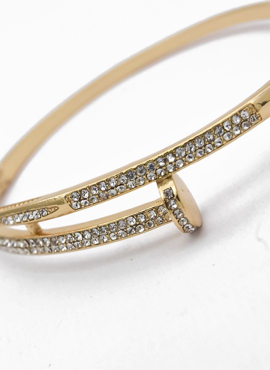 PULSERA TIPO BRAZALETE EN RODIO MICROCIRCONES