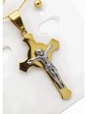 SET DE COLLAR, DIJE Y ARETES EN ACERO INOXIDABLE 316L