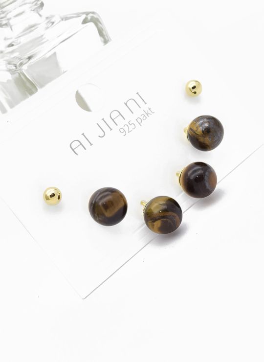 SET DE ARETES X 3 PARES XUPING / RODIO GARANTIZADO