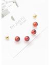 SET DE ARETES X 3 PARES XUPING / RODIO GARANTIZADO
