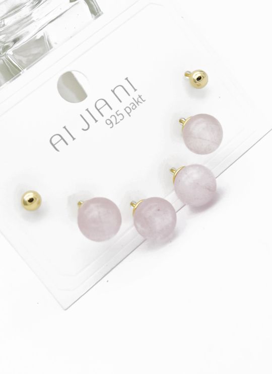 SET DE ARETES X 3 PARES XUPING / RODIO GARANTIZADO