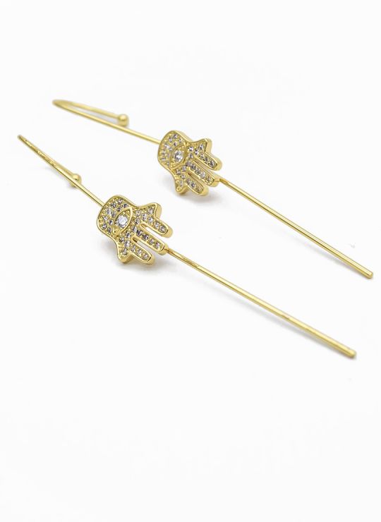 ARETES MEDIANOS -  RODIO  MICROCIRCONES GARANTIZADOS