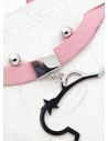 SET DE COLLAR TIPO CHOKER, DIJE Y ARETES EN ACERO INOXIDABLE 316L