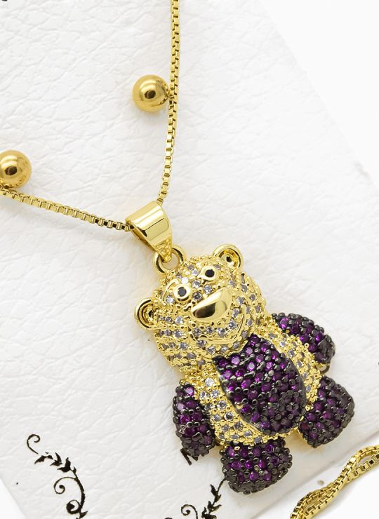 SET DE ARETES, DIJE Y CADENA EN RODIO CON MICROCIRCIONES (ARETES PODRIAN VARIAR)