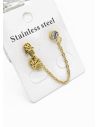 ARETES MEDIANOS CON EARCUFF EN ACERO INOXIDABLE 316L