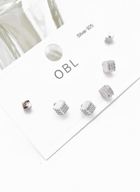 SET DE ARETES X 3 PARES XUPING / RODIO GARANTIZADO