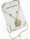 SET DE COLLAR Y DIJE EN RODIO CON MICROCIRCIONES / GARANTIA