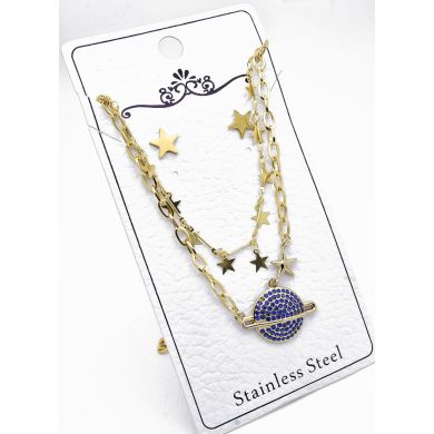 SET DE COLLAR, ARETES, DIJE EN ACERO INOXIDABLE 316L