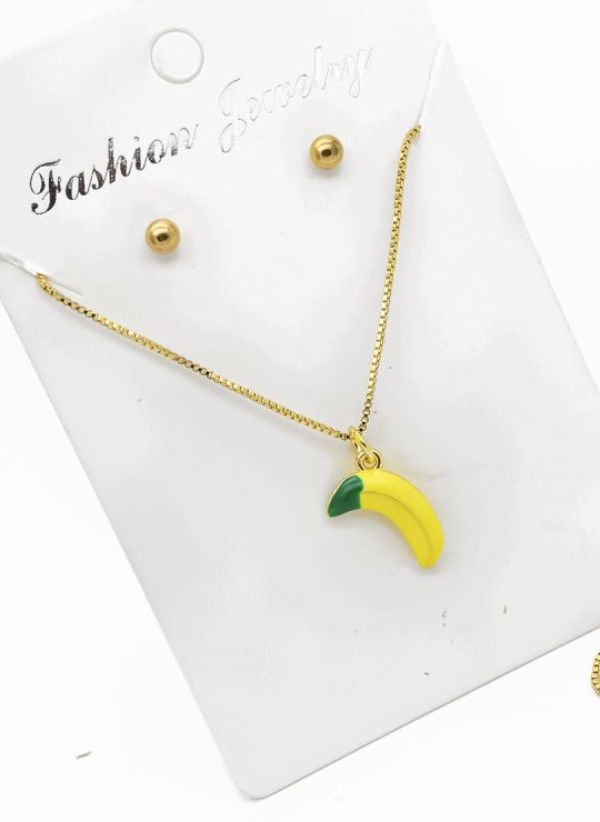 SET DE COLLAR Y ARETES - DIJE EN RODIO CON MICROCIRCIONES / GARANTIA