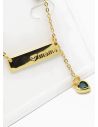 SET DE COLLAR Y ARETES - DIJE EN ORO GOLDFILLED CON MICROCIRCIONES / GARANTIA
