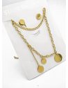 SET DE COLLAR, ARETES, DIJE EN ACERO INOXIDABLE 316L