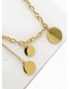 SET DE COLLAR, ARETES, DIJE EN ACERO INOXIDABLE 316L
