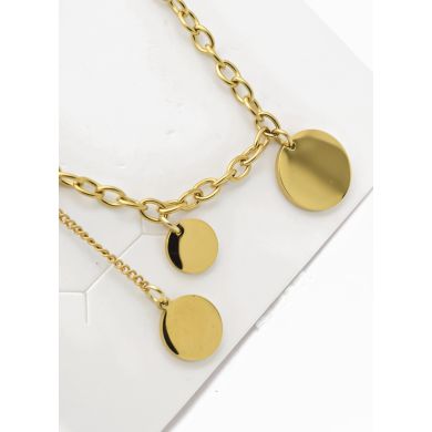 SET DE COLLAR, ARETES, DIJE EN ACERO INOXIDABLE 316L