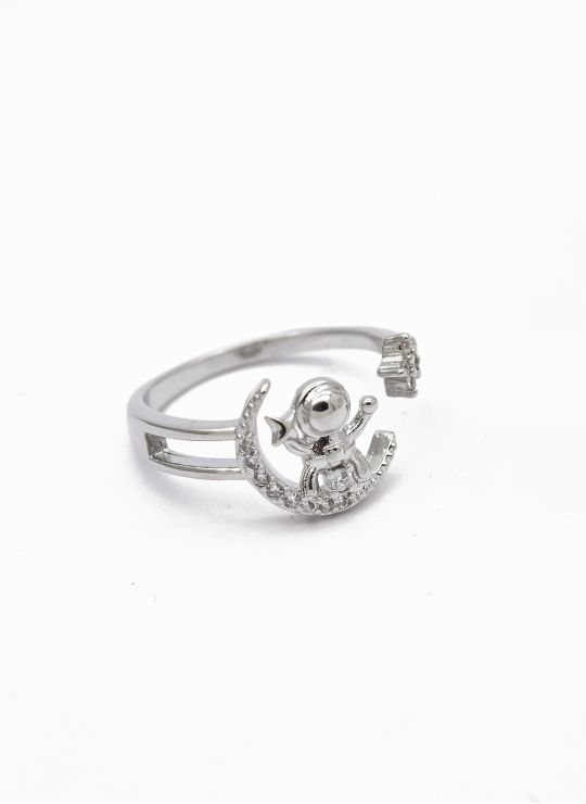 ANILLO GRADUABLE EN RODIO CON MICROCIRCONES CALIDAD AAA