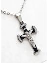 SET DE COLLAR, ARETES, DIJE EN ACERO INOXIDABLE 316L