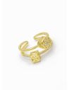 ANILLO GRADUABLE RODIO XUPING YXZ CRISTALES