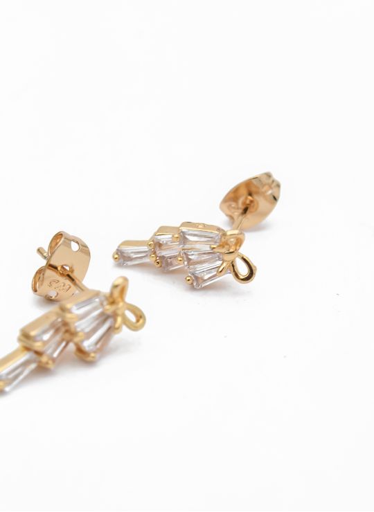 ARETES RODIO MARCA XUPING MICROCIRCONES /YSX CALIDAD AAA