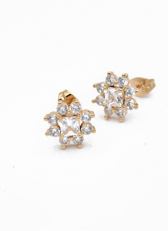 ARETES RODIO MARCA XUPING MICROCIRCONES /YSX CALIDAD AAA