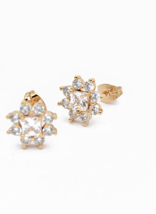 ARETES RODIO MARCA XUPING MICROCIRCONES /YSX CALIDAD AAA