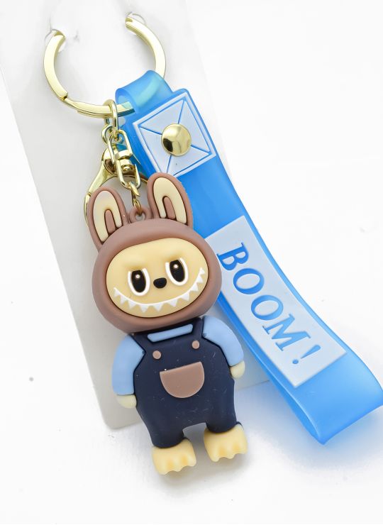 LLAVERO 3D CON HERRAJES / MOSQUETON/ METALICO GOMA