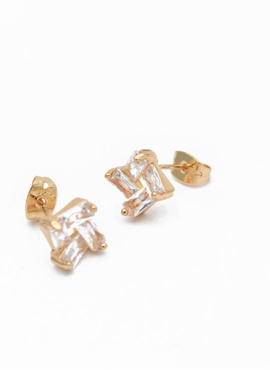 ARETES RODIO MARCA XUPING MICROCIRCONES /YSX CALIDAD AAA