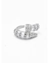 ANILLO GRADUABLE RODIO XUPING CRISTALES