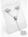 SET DE COLLAR, DIJE Y ARETES EN ACERO INOXIDABLE 316L