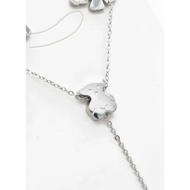 SET DE COLLAR, DIJE Y ARETES EN ACERO INOXIDABLE 316L