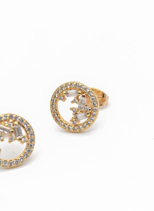 ARETES RODIO MARCA XUPING MICROCIRCONES /YSX CALIDAD AAA