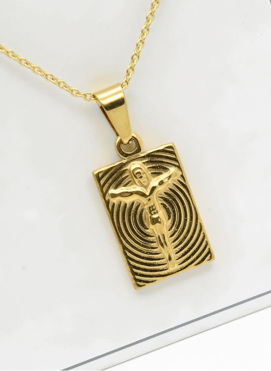 SET DE COLLAR, ARETES, DIJE EN ACERO INOXIDABLE 316L