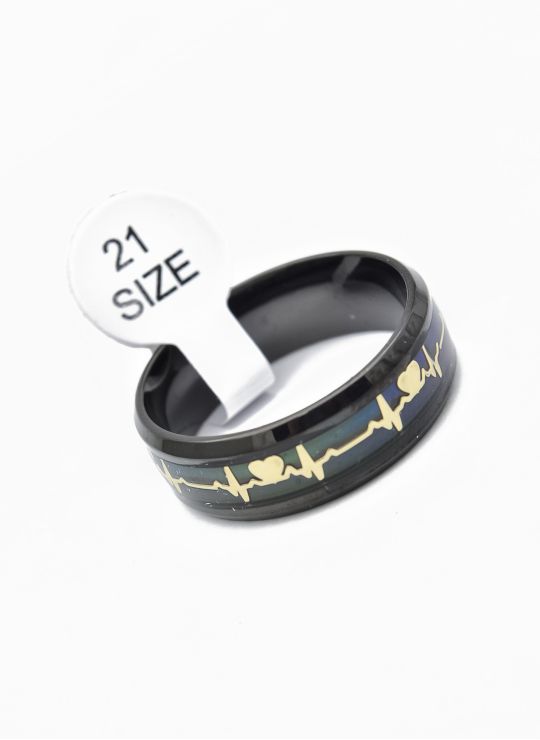 ANILLO ACERO INOXIDABLE TALLA 11 DISEÑO ESPECIAL