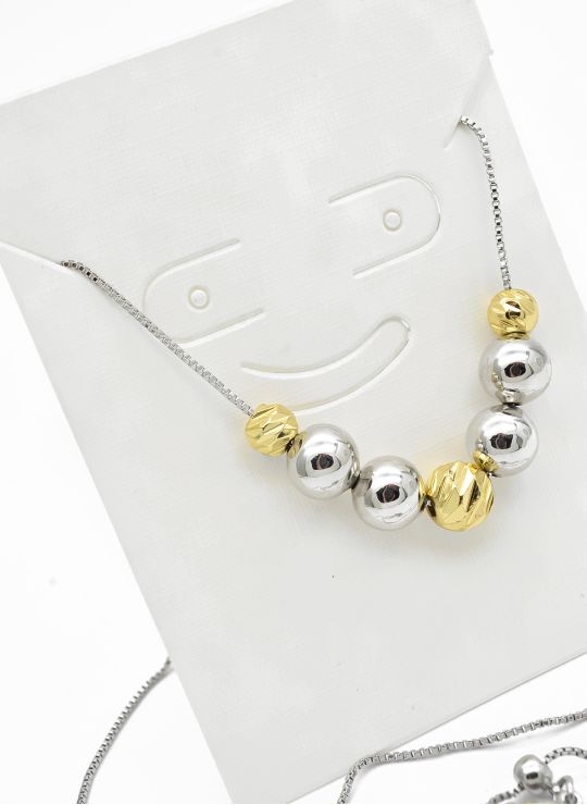 SET DE COLLAR Y DIJE EN RODIO CON MICROCIRCIONES / GARANTIA