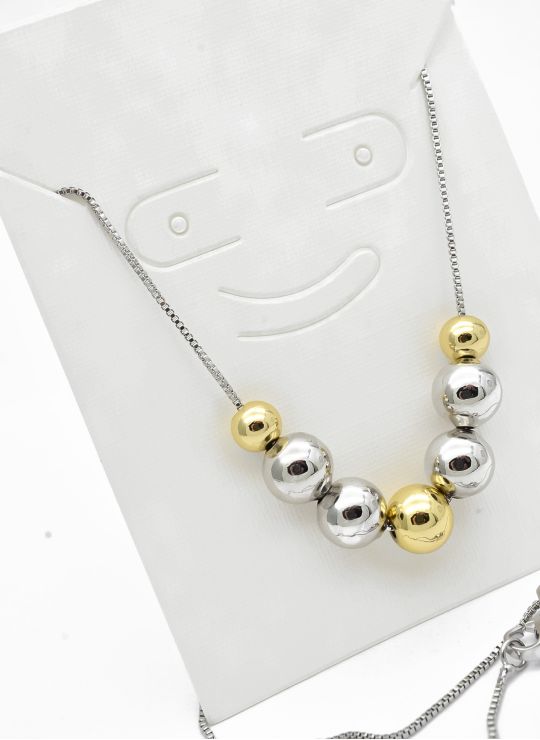 SET DE COLLAR Y DIJE EN RODIO CON MICROCIRCIONES / GARANTIA