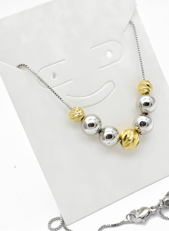 SET DE COLLAR Y DIJE EN RODIO CON MICROCIRCIONES / GARANTIA