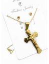 SET DE COLLAR, ARETES, DIJE EN ACERO INOXIDABLE 316L