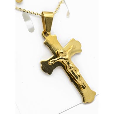SET DE COLLAR, ARETES, DIJE EN ACERO INOXIDABLE 316L