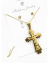 SET DE COLLAR, ARETES, DIJE EN ACERO INOXIDABLE 316L