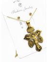 SET DE COLLAR, ARETES, DIJE EN ACERO INOXIDABLE 316LV