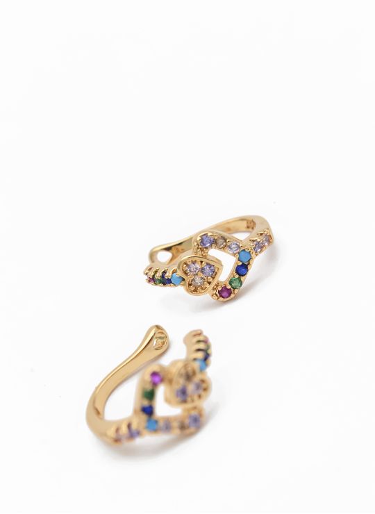 EAR CUFF RODIO COLOR - MICROCIRCON/PRECIO X UNIDAD